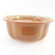 Ceramic bonsai bowl 13 x 10.5 x 5 cm, brown color - 3/3
