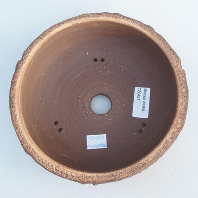 Ceramic bonsai bowl 19 x 19 x 6,5 cm, color cracked - 3