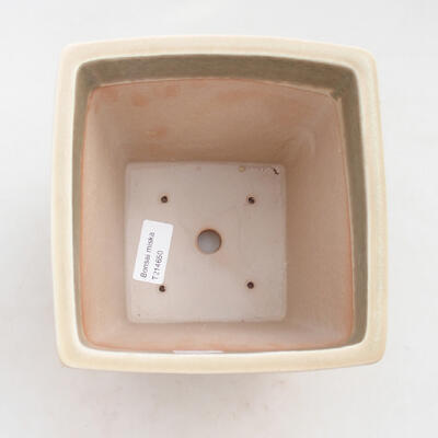 Ceramic bonsai bowl 14.5 x 14.5 x 19 cm, color beige - 3