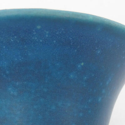 Ceramic bonsai bowl 10 x 10 x 6.5 cm, color blue - 3