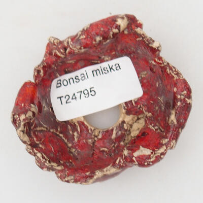 Ceramic shell 6.5 x 6 x 3 cm, color red - 3