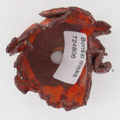 Ceramic shell 6 x 5.5 x 4.5 cm, color orange - 3