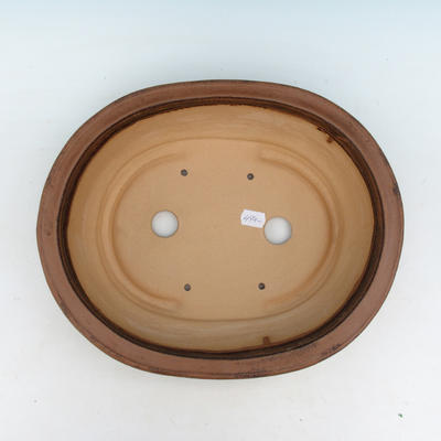 Bonsai ceramic bowl CEJ 49, dark brown - 3