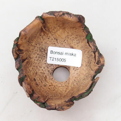 Ceramic shell 8 x 7.5 x 7 cm, color natural green - 3