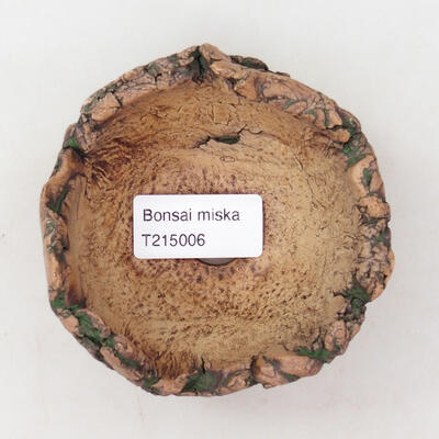Ceramic shell 8 x 8 x 6.5 cm, color natural green - 3