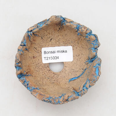 Ceramic shell 9.5 x 9 x 5 cm, color natural blue - 3