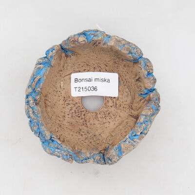 Ceramic Shell 9.5 x 8 x 6 cm, color natural blue - 3