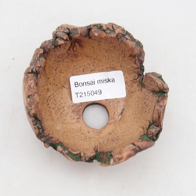Ceramic shell 8.5 x 7.5 x 6.5 cm, color natural green - 3