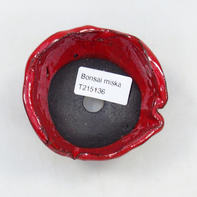 Ceramic shell 8.5 x 8.5 x 5 cm, color red - 3