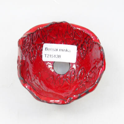 Ceramic shell 8.5 x 8 x 6.5 cm, color red - 3