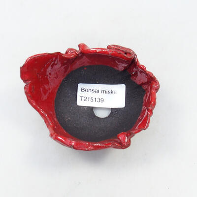 Ceramic shell 9.5 x 7.5 x 5 cm, color red - 3