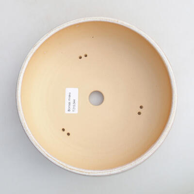 Ceramic bonsai bowl 21 x 21 x 6.5 cm, color beige - 3