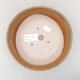 Ceramic bonsai bowl 18 x 18 x 5 cm, color brown - 3/3