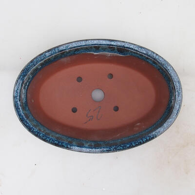 Bonsai bowl 21 x 14 x 5 cm, color blue-green - 3
