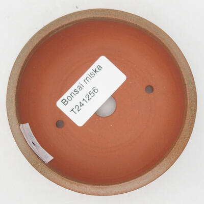 Ceramic bonsai bowl 9 x 9 x 3 cm, color brown - 3