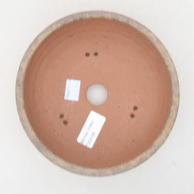 Ceramic bonsai bowl 16 x 16 x 6.5 cm, brown color - 3