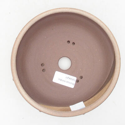 Ceramic bonsai bowl 16 x 16 x 5.5 cm, brown color - 3