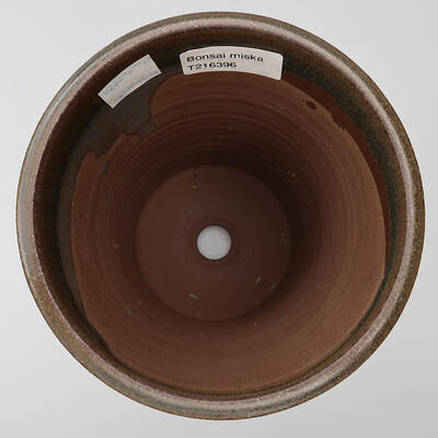 Ceramic bonsai bowl 13 x 13 x 17.5 cm, color brown - 3