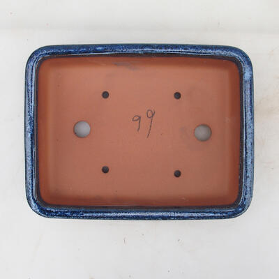 Bonsai bowl 21.5 x 17 x 5.5 cm, color blue-white - 3