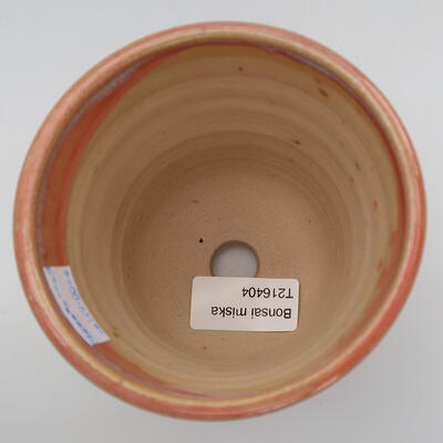 Ceramic bonsai bowl 10 x 10 x 9 cm, color pink - 3