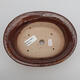 Ceramic bonsai bowl 19 x 15.5 x 6 cm, color brown - 3/3