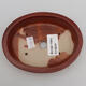 Ceramic bonsai bowl 13 x 10 x 2.5 cm, color pink - 3/3