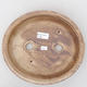 Ceramic bonsai bowl 24.5 x 21.5 x 5 cm, beige color - 3/3