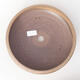 Ceramic bonsai bowl 24.5 x 24.5 x 6 cm, brown color - 3/3