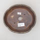 Ceramic bonsai bowl 18 x 15.5 x 4 cm, brown color - 3/3