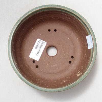 Ceramic bonsai bowl 14 x 14 x 5 cm, color green - 3
