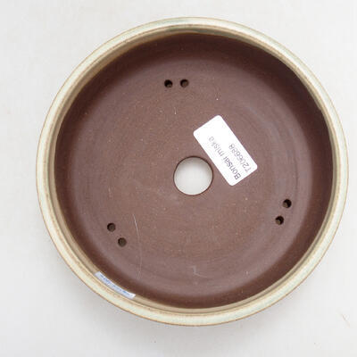 Ceramic bonsai bowl 15.5 x 15.5 x 5 cm, beige color - 3