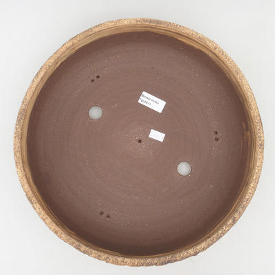 Ceramic bonsai bowl 32 x 32 x 8 cm, color cracked - 3