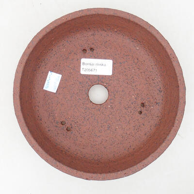 Ceramic bonsai bowl 18.5 x 18.5 x 5 cm, gray color - 3