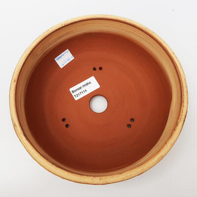 Ceramic bonsai bowl 19 x 19 x 6.5 cm, color cracked - 3