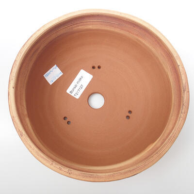Ceramic bonsai bowl 18.5 x 18.5 x 7 cm, color cracked - 3