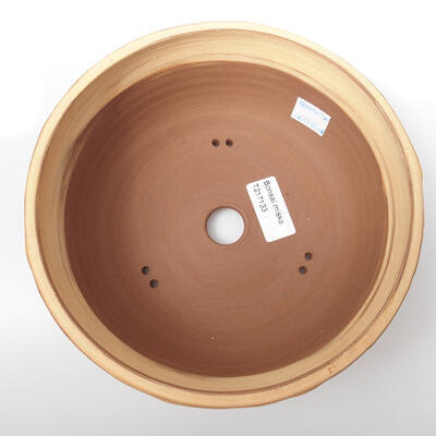 Ceramic bonsai bowl 19.5 x 19.5 x 7.5 cm, color cracked - 3