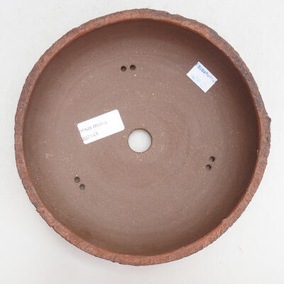 Ceramic bonsai bowl 19.5 x 19.5 x 6 cm, color cracked - 3