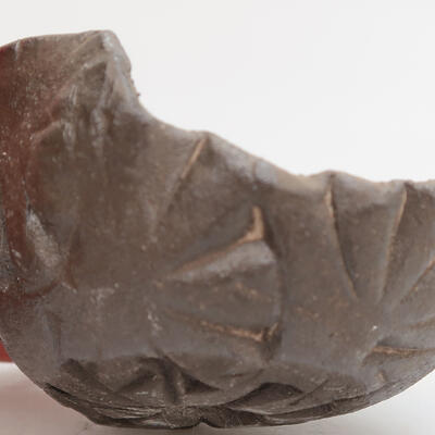 Ceramic shell 8.5 x 8 x 4 cm, color brown - 3