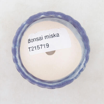 Ceramic bonsai bowl 5.5 x 5.5 x 2.5 cm, color purple - 3
