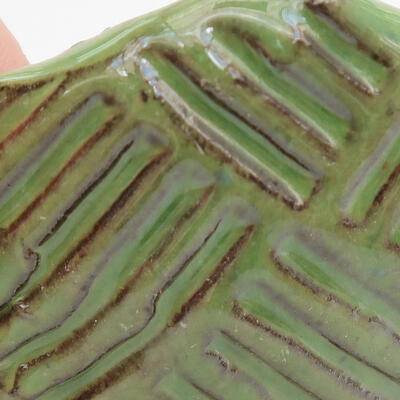 Ceramic shell 8.5 x 8 x 4.5 cm, color green - 3
