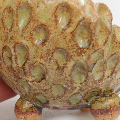 Ceramic Shell 8.5 x 8.5 x 6 cm, color green - 3