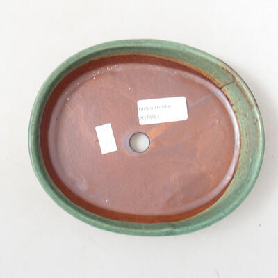 Ceramic bonsai bowl 17 x 14 x 3.5 cm, color green - 3