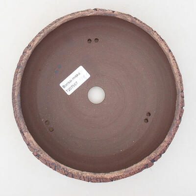 Ceramic bonsai bowl 19 x 19 x 7 cm, color cracked - 3