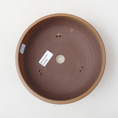 Ceramic bonsai bowl 20 x 20 x 6 cm, brown color - 3