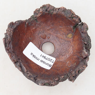 Ceramic shell 7.5 x 8 x 5 cm, color gray brown - 3
