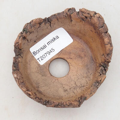 Ceramic shell 7.5 x 7 x 4.5 cm, gray-brown - 3