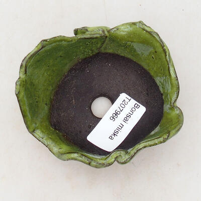 Ceramic shell 7 x 8.5 x 5.5 cm, color green - 3