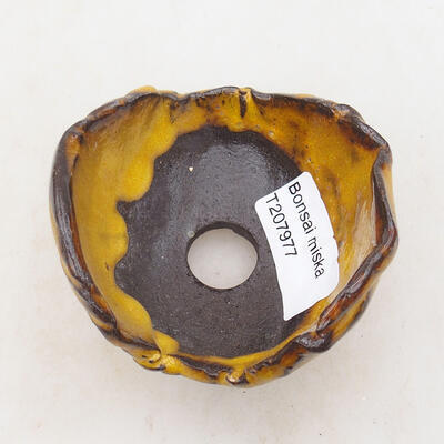 Ceramic shell 7.5 x 7 x 5.5 cm, yellow color - 3