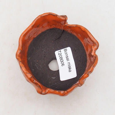 Ceramic shell 7.5 x 7 x 5.5 cm, color orange - 3