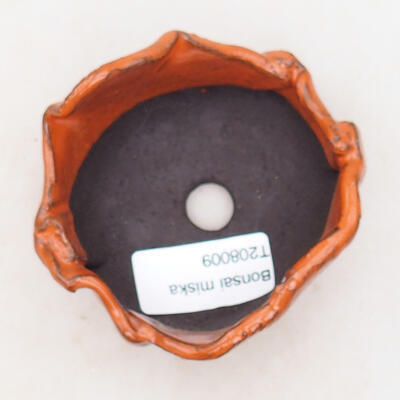 Ceramic shell 7 x 6.5 x 5 cm, color orange - 3